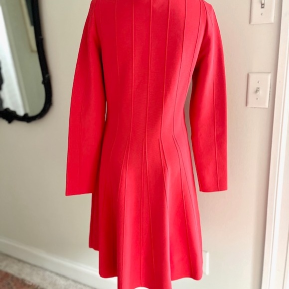 Giorgio Armani Black Label  Red Knit Dress Size 46 - Picture 5 of 7